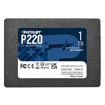 Patriot P220S1TB25 | P220 1TB SATA 6Gb/s 2.5-Inch Solid State Drive