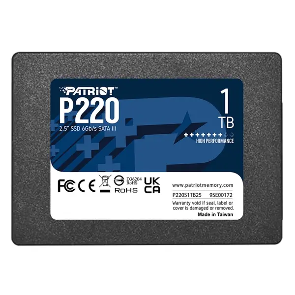 Patriot P220S1TB25 | P220 1TB SATA 6Gb/s 2.5-Inch Solid State Drive