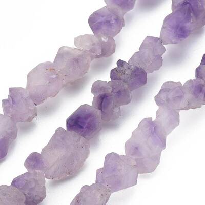Raw Rough Natural Amethyst Beads Strands