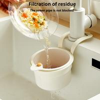 Hanging Sink Strainer Basket for Kitchen – Food Residue Separator, Drain Basket for Washing Fruits and Filtering Water