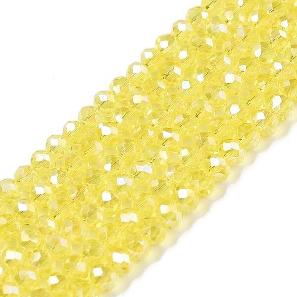 Electroplate Glass Beads Strands