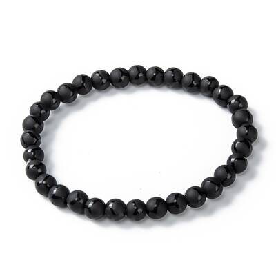Frosted Glass Beads Stretch Bracelets