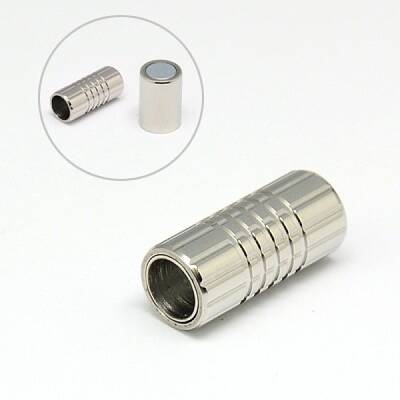 Tarnish Resistant 304 Stainless Steel Magnetic Clasps with Glue-in Ends
