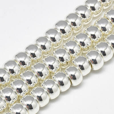 Electroplate Non-magnetic Synthetic Hematite Beads Strands