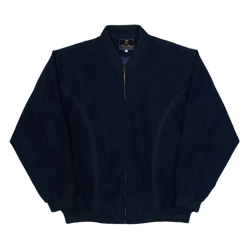 STYLEINFRENCH Mens Bomber Jacket Blue M