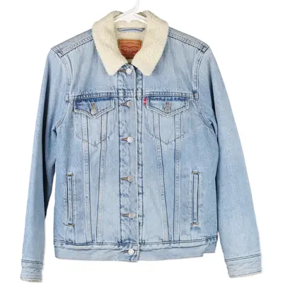 Levis Denim Jacket - Large Blue Cotton Blend