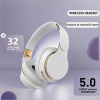 Wireless Bluetooth Headphones,5.0 hi-Fi stereo,32H Battery Life, Suitable For Laptop/Computer /TV/Android/iOS Phones,Built-In...