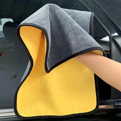 Car Cleaning Cloth, Super Thick Absorbent Car Wash Towel, Double-sided Car Detailing Tool, Universal Car Cleaning Care Cloth ...