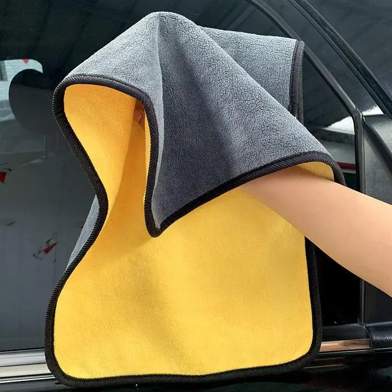 Car Cleaning Cloth, Super Thick Absorbent Car Wash Towel, Double-sided Car Detailing Tool, Universal Car Cleaning Care Cloth ...
