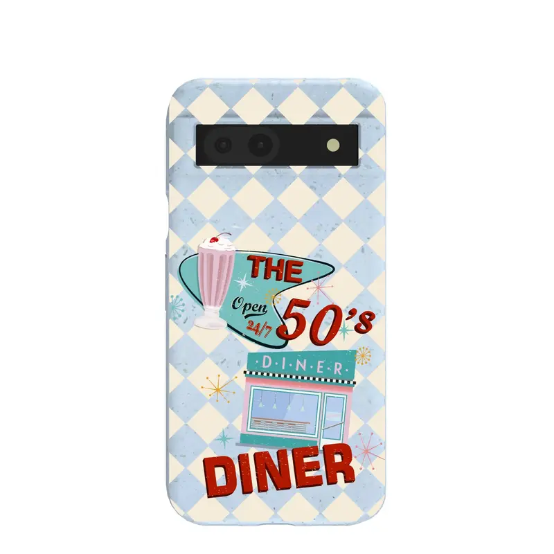 Powder Blue The 50s Diner Google Pixel 8a Case