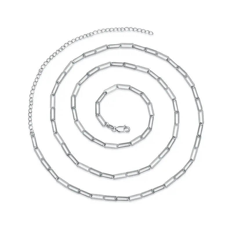 Sterling Silver Belly Waist Paperclip Body Chain Sexy Beach Bikini Body Jewelry Adjustable Belly Chain Jewelry For Women Best...