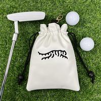 Portable Golf Ball & Tee Pouch with Drawstring, Golf Ball Bag, Golf Accessory for Men & Women Golfers, Perfect Gift for Dad, ...