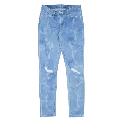 LEVI'S Modern Rise Distressed Blue Denim Slim Skinny Jeans Womens W26 L32