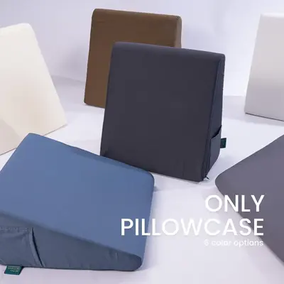 Solid Color Wedge Pillow Case, Soft Comfortable Pillow Case without Pillow, Pillow Protector for Living Room & Bedroom