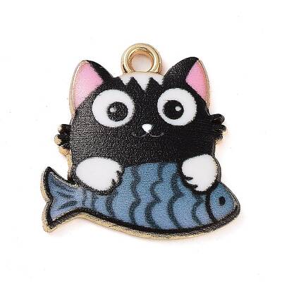 Rack Plating Alloy Enamel Pendants