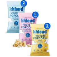 Protein Popcorn Variety Pack Snack (6 pack) - Olive Oil & Sea Salt, Sweet & Salty Kettle Corn, White Cheddar,  7g Protein, Kh...
