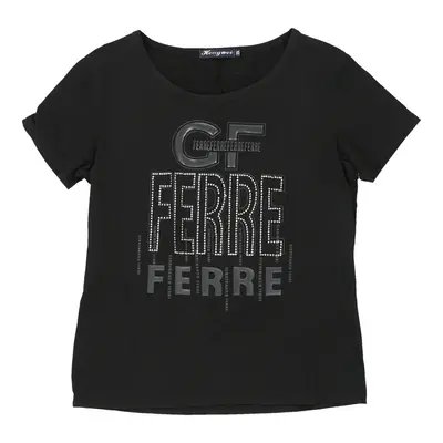 Gianfranco Ferre Spellout T-Shirt - 2XL Black Cotton | Size: xx-large