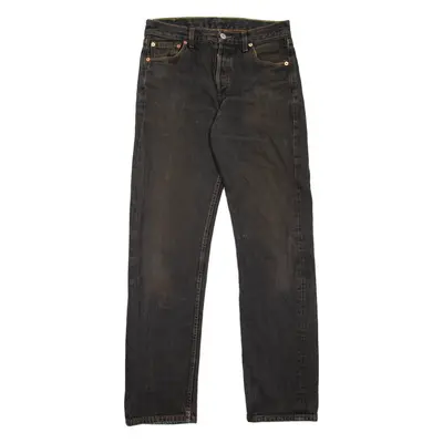 LEVI'S 511 Jeans Mens Black Slim Straight 90s Stone Wash W30 L32