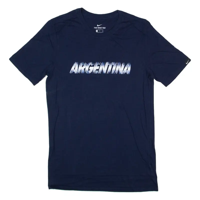 NIKE Argentina T-Shirt Blue Short Sleeve Mens S