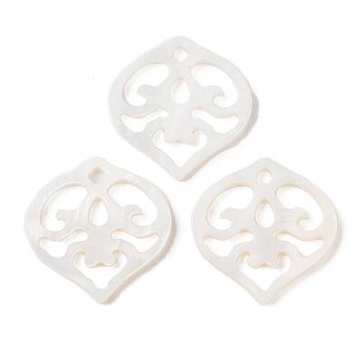 Natural White Shell Carved Pendants