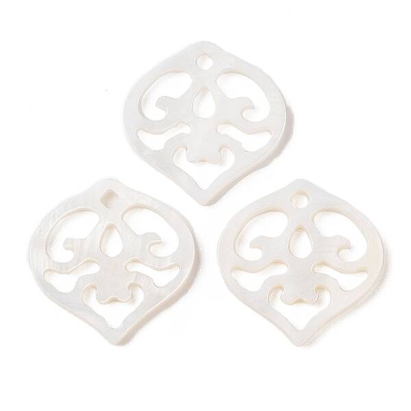 Natural White Shell Carved Pendants