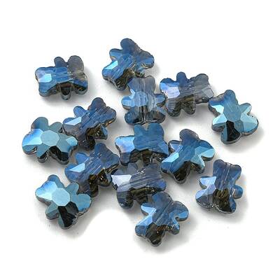 100Pcs Electroplate Glass Beads