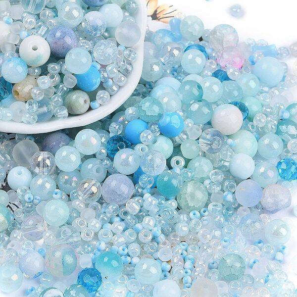 DIY Lampwork Beads & Glass Seed Beds Jewelry Making Findings Kits