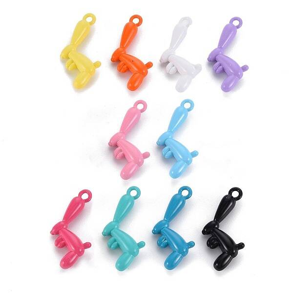Spray Painted Alloy Pendants