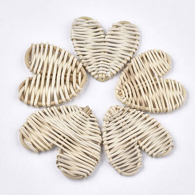 Handmade Reed Cane/Rattan Woven Beads