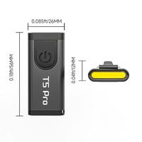 T5pro Portable Keychain with Sound and Light Alarm mini flashlight