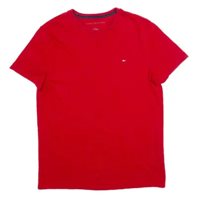 TOMMY HILFIGER Mens T-Shirt Red S