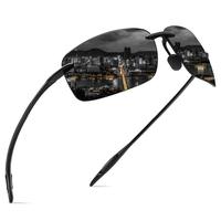 Unisex Lightweight Polarized Sports Sunglasses 2025 Summer Rectangular Tr90 Rimless Frame Running Fishing Baseball Tennis Dri...