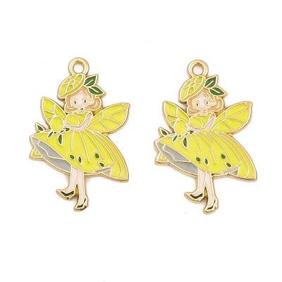 Rack Plating Alloy Enamel Pendants