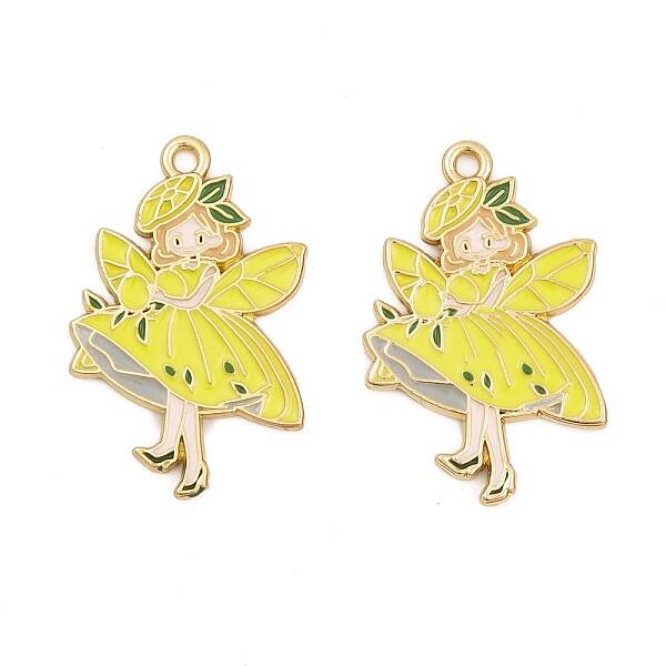 Rack Plating Alloy Enamel Pendants