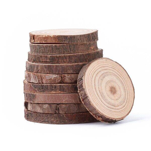 Unfinished Natural Poplar Wood Cabochons