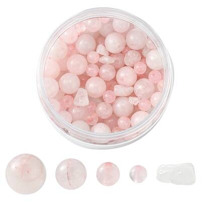 Natural Rose Quartz Round Beads Sets