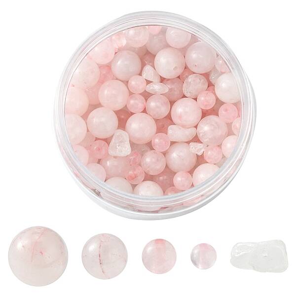 Natural Rose Quartz Round Beads Sets