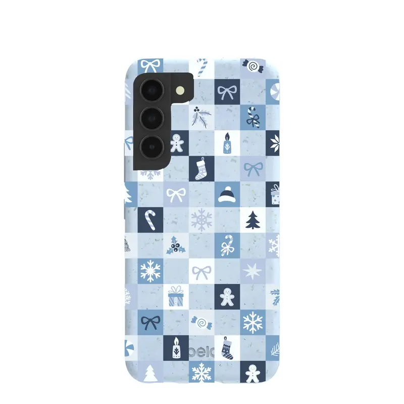 Powder Blue Winter Quilt Samsung Galaxy S22 Case