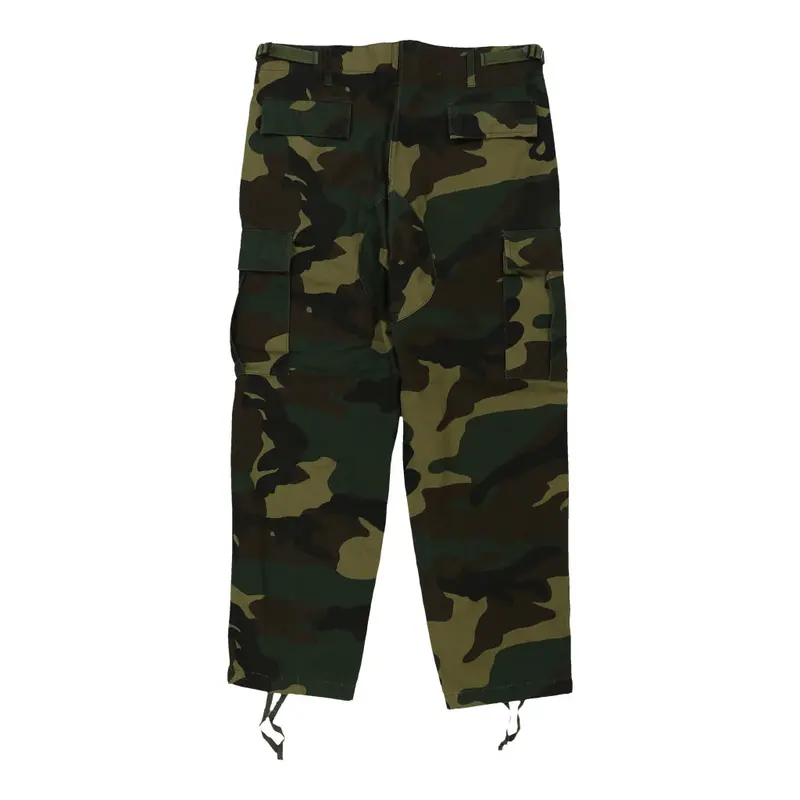 Unbranded Cropped Cargo Trousers - 30W 22L Camo Polyester Blend