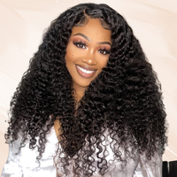 【Live Clearance】UNice 200% Density Bye Bye Knots Kinky Curly Wig with Baby Hair Glueless 7x5 HD Lace Human Hair Wigs Begi...