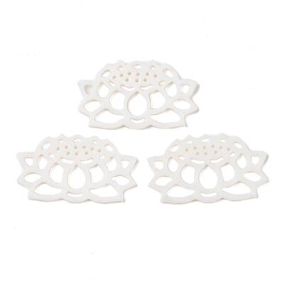 Natural White Shell Carved Cabochons