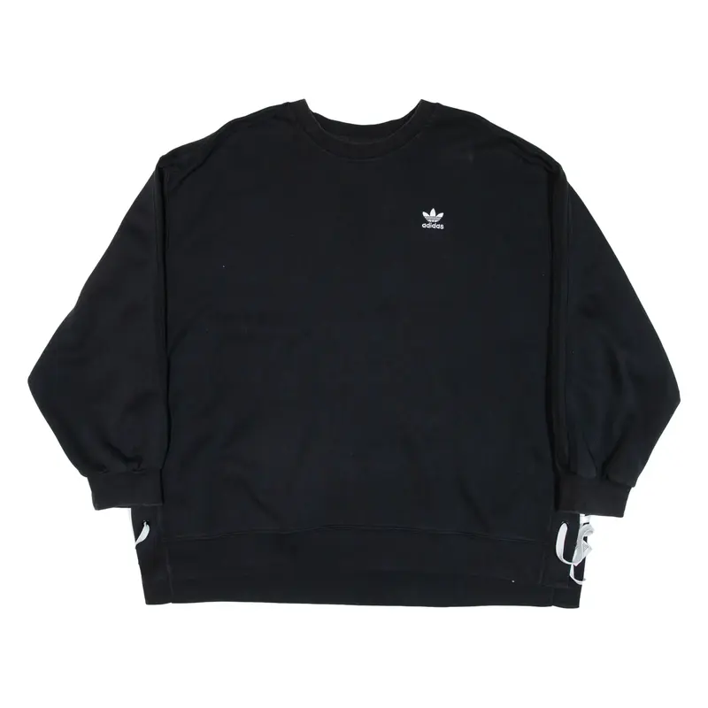 ADIDAS Womens Sweatshirt Black UK 14