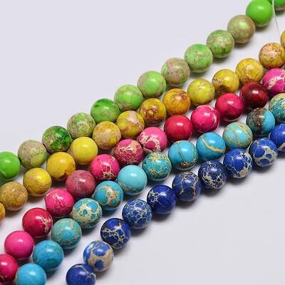 Natural Imperial Jasper Beads Strands