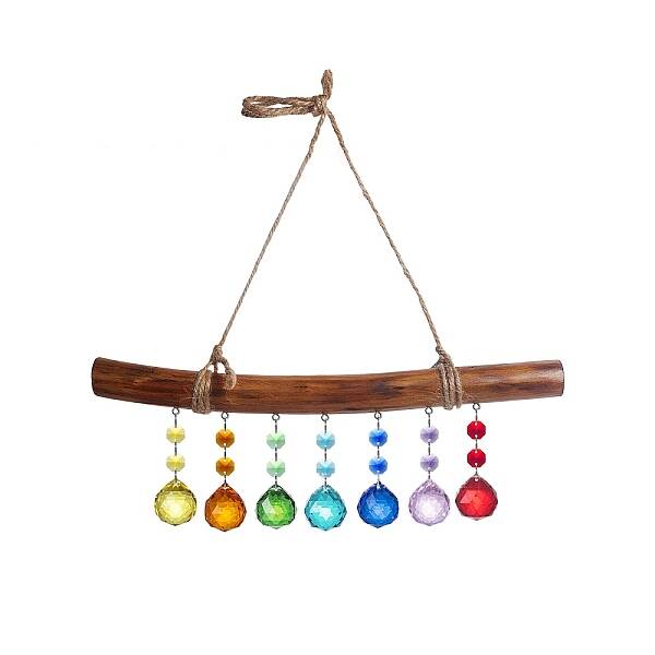 Glass Teardrop Hanging Suncatchers