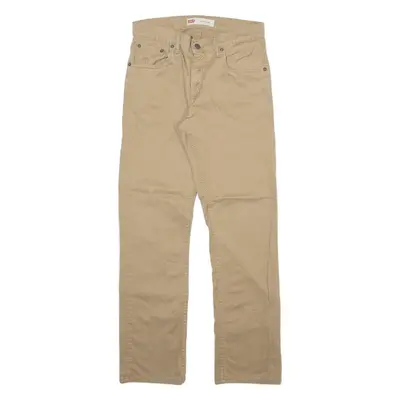 LEVI'S 511 Boys Trousers Beige Slim Straight W28 L28