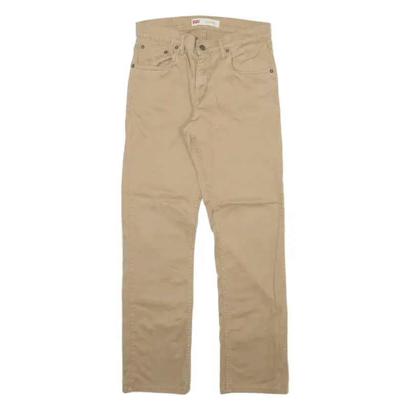 LEVI'S 511 Boys Trousers Beige Slim Straight W28 L28