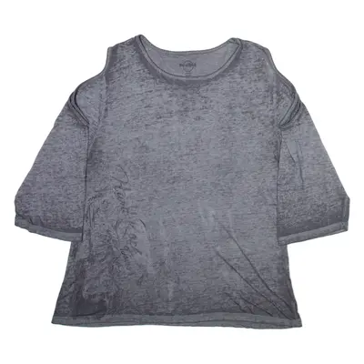 HARD ROCK CAFE Womens T-Shirt Grey 3/4 Sleeve M