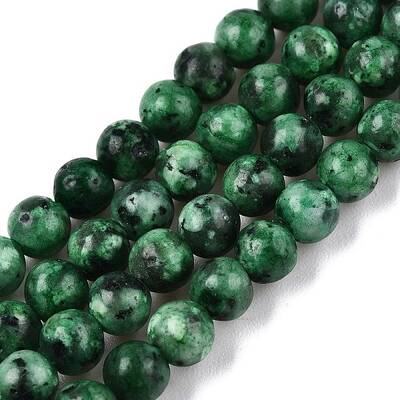 Dyed Natural White Jade Beads Strands