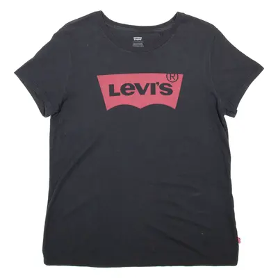 LEVI'S Womens T-Shirt Black L