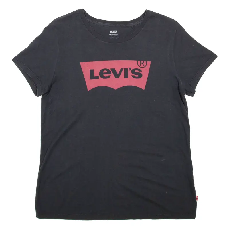 LEVI'S Womens T-Shirt Black L